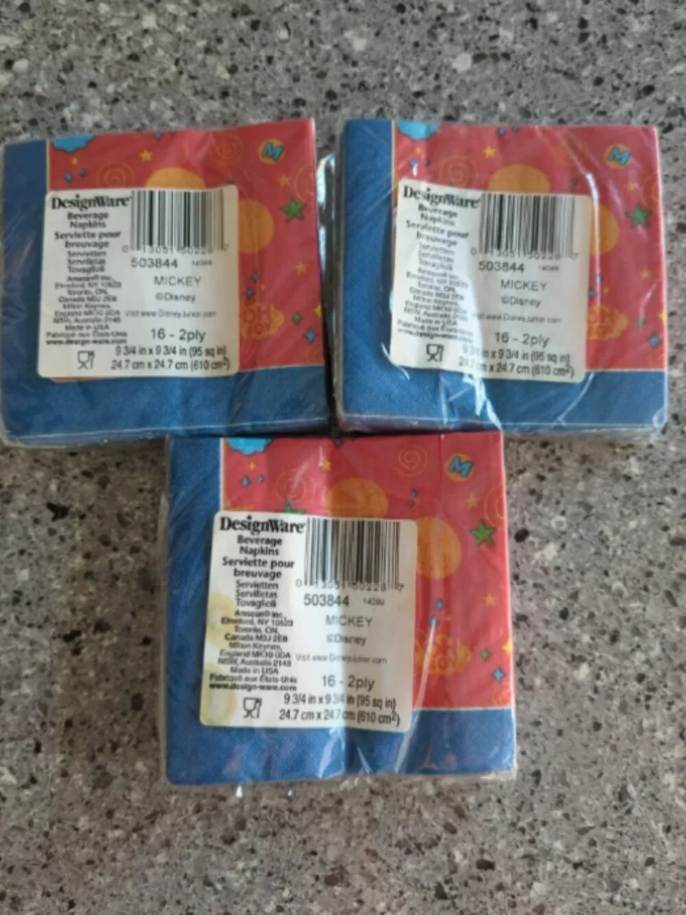 Disney's Mickey Mouse & Pluto Party Napkins